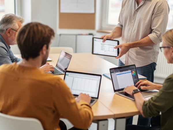 Bild zu Tabellenkalkulation mit Hilfe von Tablets