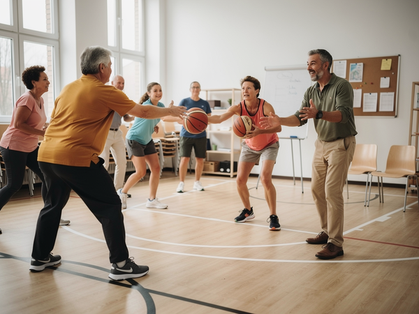 Bild zu Streetball - kleine Hallen mit großen Gruppen und alle werfen Körbe
