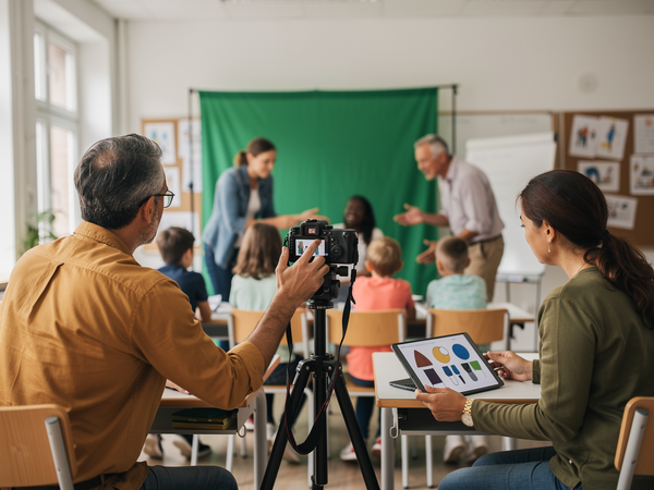 Bild zu „Green screen“ - Filmtechnik
Digitale Medien im Kunstunterricht der Primarstufe