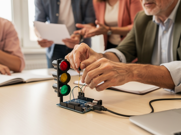 Bild zu Micro-Controlling am Beispiel einer Ampelschaltung