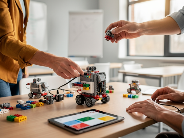 Bild zu Zukunftstechnologie im kompetenzorientierten Technikunterricht -
Modul 7 Robotik im TU