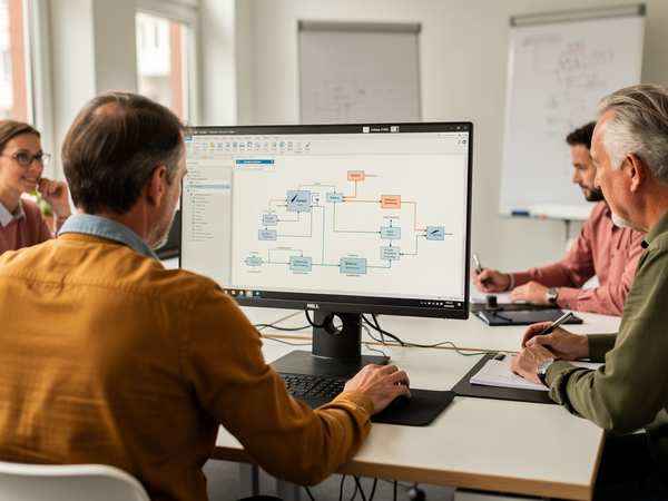 Bild zu Prozessvisualisierung mit SIMATIC WinCC Advanced
und SIMATIC S7 im TIA Portal