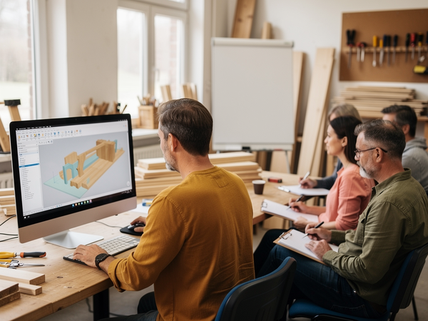 Bild zu Digitale Planung und Fertigung Tischler/Tischlerin/Holztechnik: CAD Von der Modellierung zur normgerechten Fertigungszeichnung (Interiorcad)