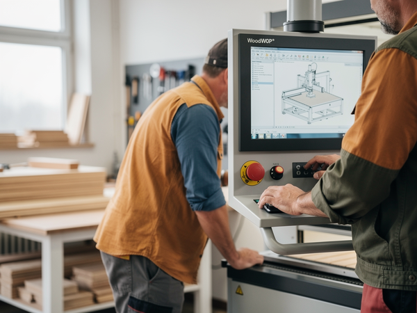 Bild zu Digitale Planung und Fertigung Tischler/Tischlerin/Holztechnik: Werkstattorientierte Programmierung (WOP) am BAZ (WoodWop)