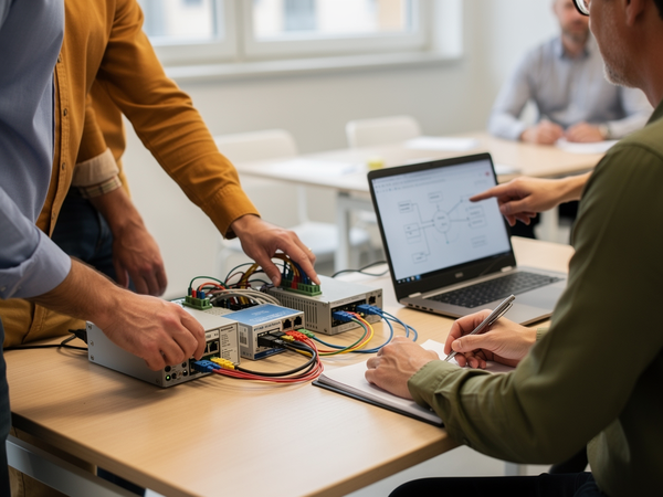 Bild zu Anwendung zu Industrie 4.0 Industrielle Vernetzung PROFINET / IO-Link / RFID mit TIA Portal