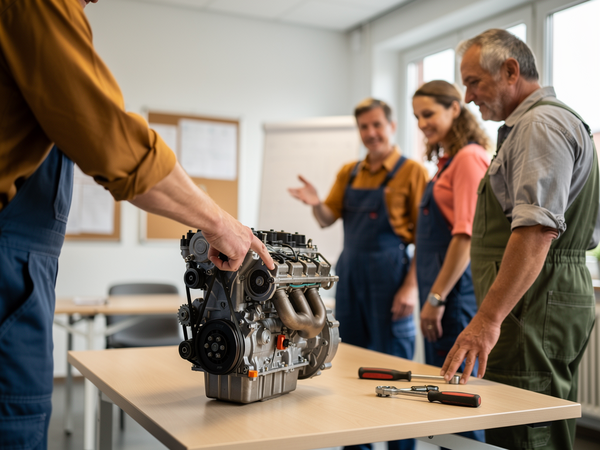 Bild zu Grundlagen moderner Motorensysteme – Kühlung, Schmierung und Gemischbildung für den Kfz-Unterricht