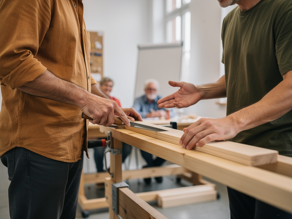 Bild zu Werkstattlehrkräfte: Regionalkonferenz Holz- und Farbgestaltung - Sprachsensibler Fachunterricht Unterricht, Teil 2
