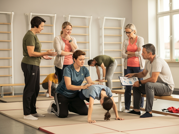 Bild zu Module für ein vielseitiges Turnen im Schulsport in Kooperation mit dem WTB
- Teil 1 - 2 - 3