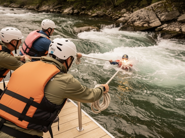 Bild zu Sportartspezifische Rettungsfähigkeit Kanu für Lehrkräfte im Wildwasser
II - III