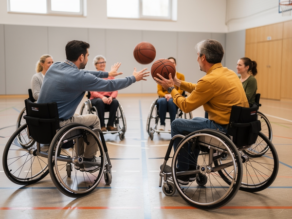 Bild zu Rollstuhlsport - Ein vielseitiges Sportgerät für alle Schulformen kennenlernen und erproben