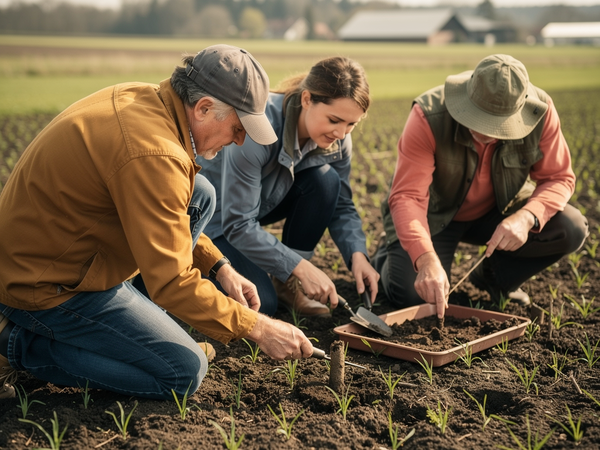 Bild zu Ökologische Landwirtschaft im Fachunterricht: Einsatz
praktischer Hilfsmittel zur Bodenart- und Zustandsbestimmung